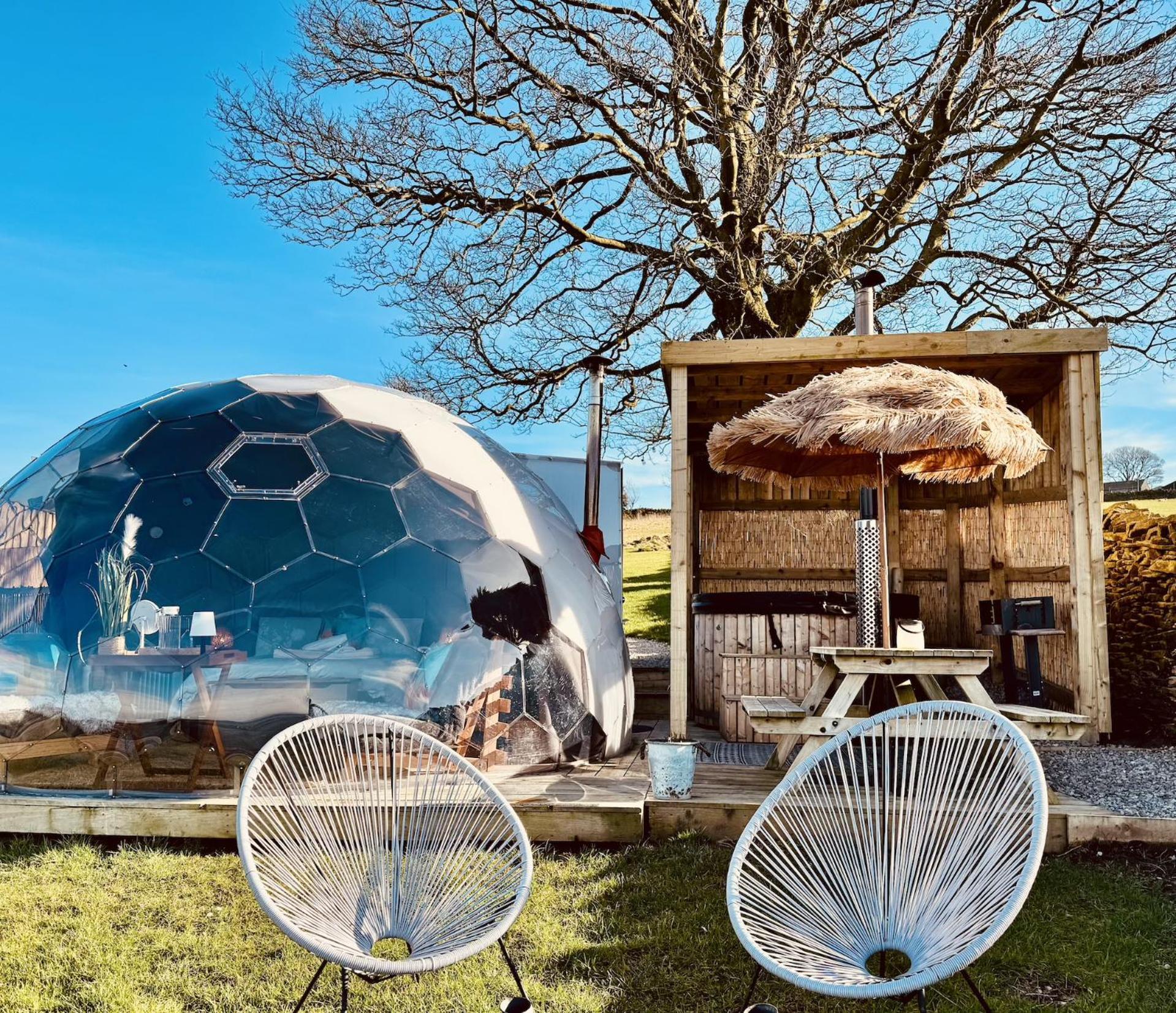 Deerstone Glamping-Pinhaw Beacon Dome Hot Tub 호텔 Earby 외부 사진
